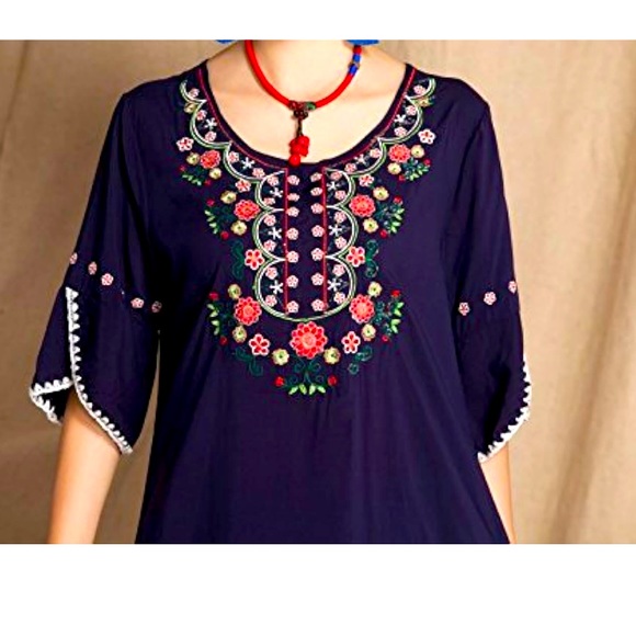 ASHIR ALEY- bohemian style top - Picture 3 of 7